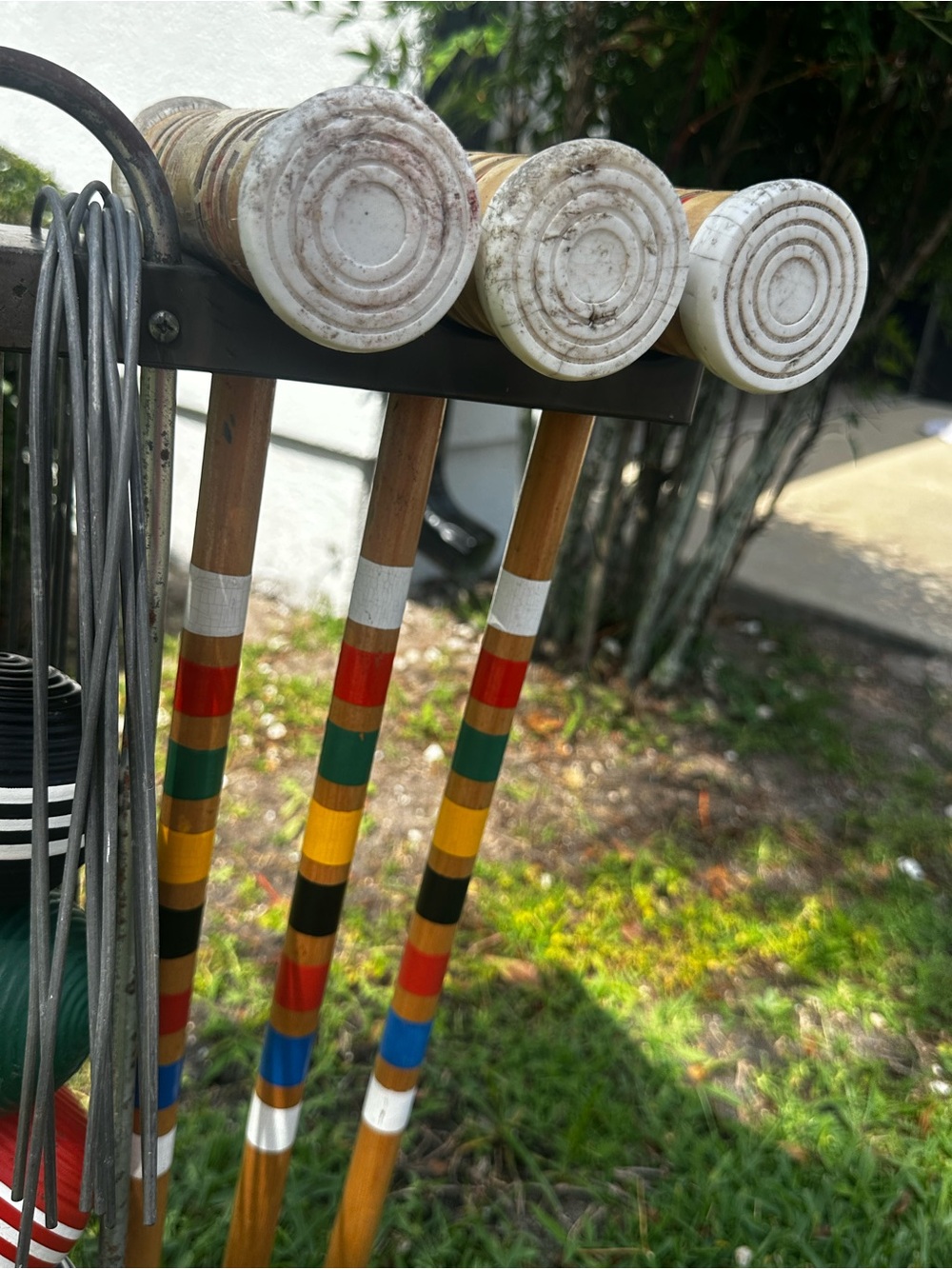 Classic Multi-Color Wooden Croquet Set - Picture 4 of 10